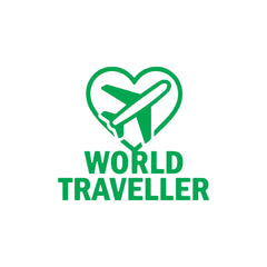 zaqiz World Traveller Sticker – Fly with Passion