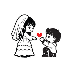 Valentine Couple Love Stickers – Romantic Gift Stickers Collection