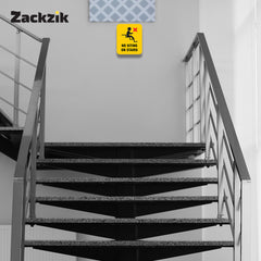 No Sitting on Stairs Sign Sticker – Safety Instruction Vinyl Decal