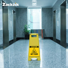 Wet Floor Warning Sign Sticker – Safety Instruction Vinyl Decal