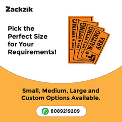 Indoor Waiting Room Sign – Readable from Distance