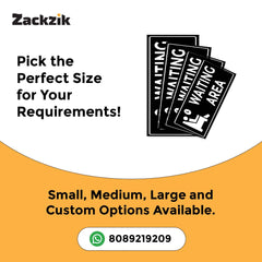 Professional Waiting Room Nameplate – Sleek Finish