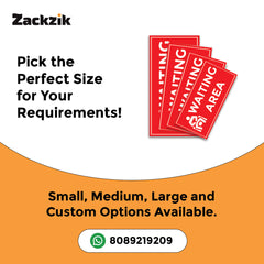 Waiting Room Sign Board – Clear Text Display