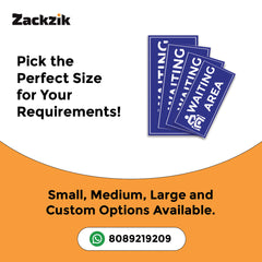 Waiting Room Sign Board – Clear Text Display