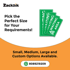 Waiting Room Sign Board – Clear Text Display