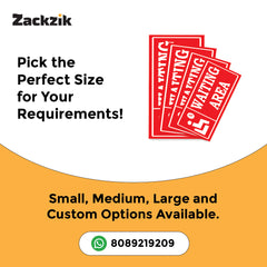 Indoor Waiting Room Sign – Readable from Distance