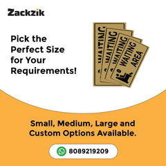 Professional Waiting Room Nameplate – Sleek Finish