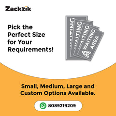 Waiting Room Sign Board – Clear Text Display