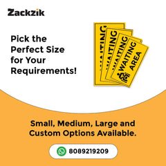 Waiting Room Sign Board – Clear Text Display