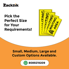 Waiting Room Sign Board – Clear Text Display