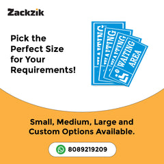 Indoor Waiting Room Sign – Readable from Distance