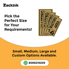 Indoor Waiting Room Sign – Readable from Distance