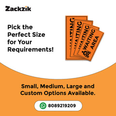 Waiting Room Sign Board – Clear Text Display