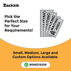 Waiting Room Sign Board – Clear Text Display