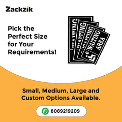 Indoor Waiting Room Sign – Readable from Distance