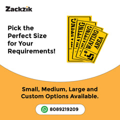 Indoor Waiting Room Sign – Readable from Distance