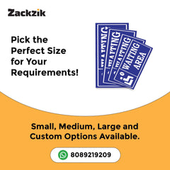 Indoor Waiting Room Sign – Readable from Distance