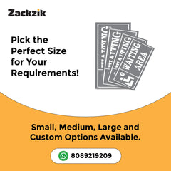 Indoor Waiting Room Sign – Readable from Distance