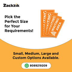 Waiting Room Sign Board – Clear Text Display