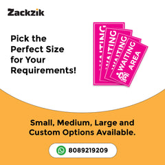 Waiting Room Sign Board – Clear Text Display