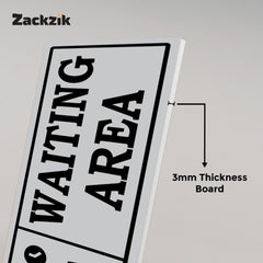 Indoor Waiting Room Sign – Readable from Distance