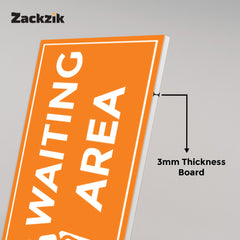 Waiting Room Sign Board – Clear Text Display