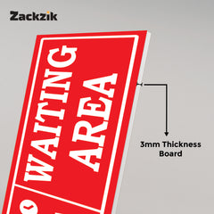 Indoor Waiting Room Sign – Readable from Distance