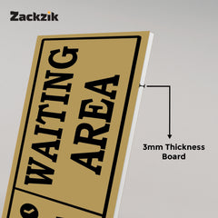 Indoor Waiting Room Sign – Readable from Distance