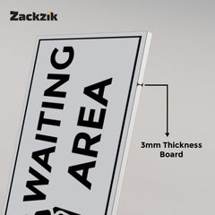 Waiting Room Sign Board – Clear Text Display