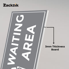 Waiting Room Sign Board – Clear Text Display