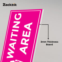 Waiting Room Sign Board – Clear Text Display