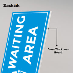 Waiting Room Sign Board – Clear Text Display