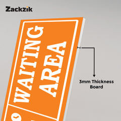Indoor Waiting Room Sign – Readable from Distance
