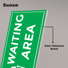 Waiting Room Sign Board – Clear Text Display