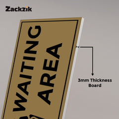 Waiting Room Sign Board – Clear Text Display