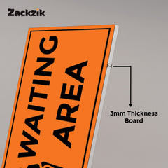 Waiting Room Sign Board – Clear Text Display