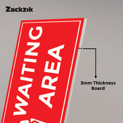 Waiting Room Sign Board – Clear Text Display