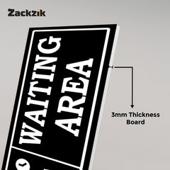 Indoor Waiting Room Sign – Readable from Distance