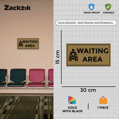 Waiting Room Sign Board – Clear Text Display