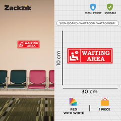 Indoor Waiting Room Sign – Readable from Distance