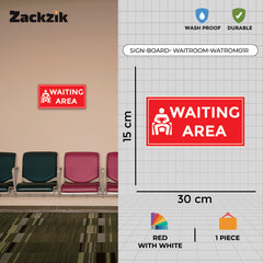 Waiting Room Sign Board – Clear Text Display