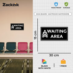 Waiting Room Sign Board – Clear Text Display