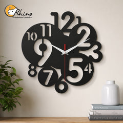 Modern Number Design Acrylic Wall Clock for Home Decor