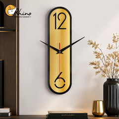 Modern Vertical Acrylic Wall Clock for Contemporary Home Decor