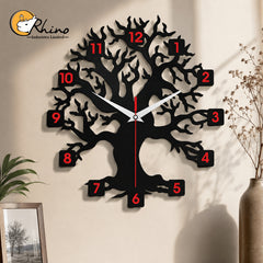 Tree of Life Acrylic Wall Clock for Modern Home Decor
