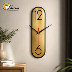Modern Vertical Acrylic Wall Clock for Contemporary Home Decor