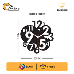Modern Number Design Acrylic Wall Clock for Home Decor