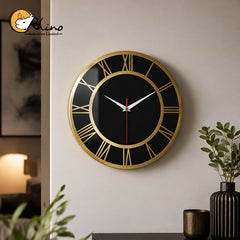 Luxury Roman Numeral Acrylic Wall Clock for Elegant Home Decor
