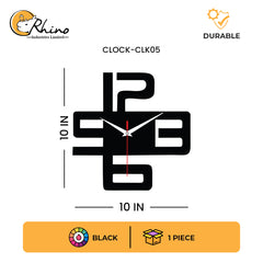 Modern Geometric Acrylic Wall Clock for Contemporary Home Decor