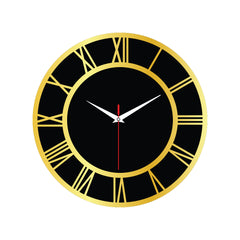 Luxury Roman Numeral Acrylic Wall Clock for Elegant Home Decor